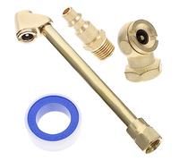 Artibetter Air Pump Adaptor Nozzles Air Chuck Kit for Compressor Tire Valves and Seal Tape