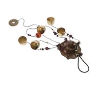 ARTIBETTER Alloy Metal Wind Chimes with Weather-resistant Coating Outdoor Hanging Bells for Balcony Garden Patio Feng Shui Luck Copper Bell Accessory Low Maintenance Decorative Charm