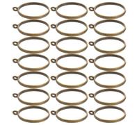 Artibetter Alloy Open Bezel Pendants for Jewelry Making 100Pcs Hollow Round Frame 30Mm DIY Resin Pressed Flower Necklace Craft
