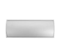 Artibetter Aluminium Alloy Curved Door Sign Holder for Office and Classroom Use, Sleek Silver Name Plate with Adaptable Blank Plates for Custom DIY Labelling and Professional Display