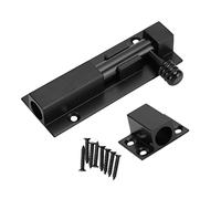 Artibetter Aluminum Alloy Sliding Latch Bolt Durable Theft Door Lock for Bathrooms Windows Barns and Garages Black Design for Enhanced Security