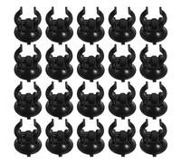 Artibetter Aquarium Cup Clips with Versatile Tube Compatibility Black Abs Material Multipurpose Use for Fish Hose 25pcs for Fish Hose and Submersible Light Holders for Aquarium and Kitchen
