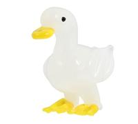 Artibetter Assorted Color Glass Goose Ornament for Office Desk and Bookshelf, Simple and Creative Mini Goose Table Decoration, Premium Glass Home Decor Accent for Livingroom and Workspace