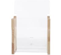 Artibetter Automatic Feeder 1 Feeding Bowl Acrylic Bite Resistant Easy Filling Beige Poultry Food Holder for Rutin Chicken and Parrot Feeding