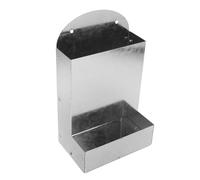 ARTIBETTER Automatic Metal Chicken Feeder Vertical Poultry Trough for Oyster Shells and Grit Wall-mount Easy-clean Design Nutrient Dispenser for Backyard Coops and Small Farms