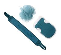 Artibetter Back Rub Mud Strip and Bath Shower Ball 3pcs Plant Fibre Bathing Accessories with Gentle Scrubbing and Easy to Reach Back for Co-workers and Friends Shower Use