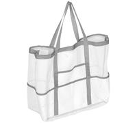 Artibetter Bag Swimming Tote Storage and Portable Nylon Design Handle, Large Mesh Swim for Zipper Pocket Beach Women Gear, for Trips and Family Days