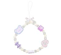 Artibetter Beaded Acrylic Phone Chain Strap Multi-purpose Anti-lost Phone Strap Charm for Cycling Biking Accessories