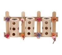 Artibetter Bird Foraging Nut Feeder Hanging Parakeet Chew Cage Accessory for Small Birds and Parrots to Exercise Limbs Boredom and Promote Mental Health