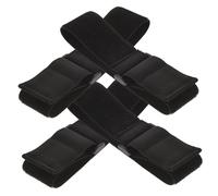 Artibetter Black Hook and Loop Arm Strap 4pcs Elastic Reusable Multipurpose