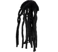 Artibetter Black Polyester Pet Dog Wig with Good Gloss and Comfortable Fit, Stylish Hairpiece for Party and Cosplay, Suitable for Cats and Pets, for Families and Friends