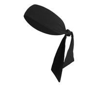 ARTIBETTER Black Polyester Sports Headband Sweatband for Workout and Running, Non-slip Tie Headband Suitable for Women and Men