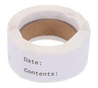 Artibetter Blank with Easy to Remove and Convenient to Write Features Food Storage Labels Roll White 150pcs Coated Adhesive Stickers for Kitchen Marking and Note Labeling