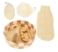 ARTIBETTER Body Cleaning Kit Bath Balling Scrubber and Foot Stone for Spa and Personal Care