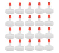 Artibetter Bottle Cap Replacement Screw Caps with Leakproof Design and Squeeze 50pcs White and Efficient Dispensing Suitable for 2.8cm Diameter for Mineral Water Bottles