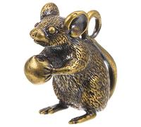 Artibetter Brass Mouse Pendant Charm Mouse Findings Cute Keychain Charms for Keyring Making Animal Figurine Ornaments