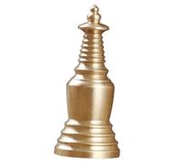 Artibetter Brass Stupa Pendant Charm with Hanging for Jewelry Making Antique-style Buddhism Necklace Accessory DIY Crafting Gift for Positive Blessings and Spiritual Collection