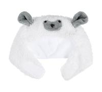 ARTIBETTER Breathable Cotton Lamb Style Pet Hat with Smooth Stitching for Puppies and Cats, White Party Pet Cap Suitable for Photo Prop and Carnivals