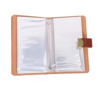 ARTIBETTER Budget Book with Lock - 100 Deep Brown PU Crocodile Texture Cash Envelopes - Savings Challenge Organizer Binder for Home, Office School Money Management