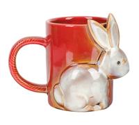 Artibetter Bunny Mug Ceramic Rabbit Shape Mug, Cute Novelty Drinkware for Coffee, Tea, Hot Chocolate, Juice, Office and Café Use