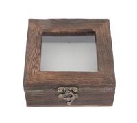 Artibetter Butterfly Wooden Case with Lid Retro Specimen Display Box