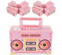 Artibetter Candy Boxes Versatile Use Retro Cassette Tape Party Favor and 12pcs Paper Boxes Lightweight for 80s Party Decorations and Music Theme Snack Bags
