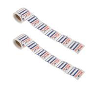 Artibetter Car Maintenance Reminder Stickers for Window Use, 2 Rolls 300pcs Sturdy Raflacoat Adhesive Labels, Easy to Remove Service Schedule Stickers for Vehicle Oil Change and Next Service