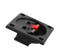 Artibetter Car Speaker Terminal Cup and Speaker Box Terminal Connector for Car Audio Installation 2-port Square Binding Post Plate Vehicle Electronics Accessory