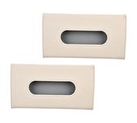 Artibetter Car Tissue Holder with Secure Clip Design Pu Leather Hanging Napkin Box and Space-saving Feature, 2pcs Pack Car Accessories for Sun Visor for Seat Back and Door Pocket
