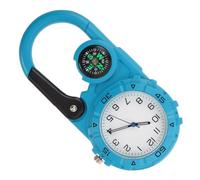 ARTIBETTER Carabiner Watch with Compass for Backpacking and Mountaineering, Lightweight and Waterproof Outdoor Gear Featuring Sturdy Zinc Alloy, Mineral Glass, and Quartz Movement for Time
