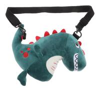 ARTIBETTER Cartoon Dinosaur Coin Purse Mini Wallet Zipper Change Pouch Soft Plush Key Bag for Boys Novelty Money Holder