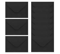 Artibetter Cash Envelopes Storage Accessory Compatible with Page Shells 10pcs Black Paper with Triangular Flap Design Small Money Envelopes for Office Supplies and Budget Organisation