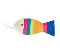 Artibetter Cat Scratching Board to Scratch and Play Fish Shape Made of Sturdy Sisal Material, Protects Furniture from Claws, Fashion Chic Design Suitable for Indoor Cats