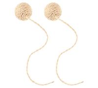 Artibetter Cat Scratching Post Replacement and Easy Installation Multifunctional Design 2pcs with Tail Jute Rope Stylish Beige Indoor Cat for Kittens