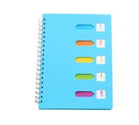 Artibetter Category Notepad Thicken Notepad A5 Smooth Writing Flat Paper Blue Paper Spiral Notebook Practical Simple Beautiful Journal for Students