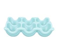 ARTIBETTER Ceramic Egg Holder Porcelain Egg Tray with 6 Compartments for Refrigerator and Dining Room with Easy-To-Clean Surface