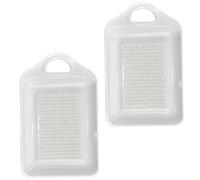 Artibetter Ceramic Garlic Mincers Easy to Clean 2pcs with Groove Tray and Sliding Mouth Design Multipurpose Grinders for Home Seasoning and Food Grinding
