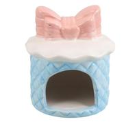 Artibetter Ceramic Hamster Cooling Nest Small Animal Shelter Portable Summer Hideout Bed for Dwarf Hamsters and Flower Mice Cooling Retreat for Indoor Outdoor Use