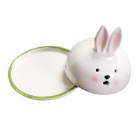 Artibetter Ceramic Incense Holder Burner with Creative Bunny Design for Tabletop Ornament and Home Decor, Relaxing Mind and Body Aroma Burner, Elegant Novelty Incense Holder