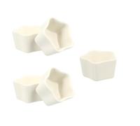 Artibetter Ceramic Mousse Dessert Cups with Modern Design and Fine Workmanship 5pcs for Baking and Serving White Ceramic Bakeware Safe for Long Term Use Chocolate Mousses or Tiramisu