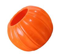 Artibetter Ceramic Pumpkin Plant Pot with Stable Base and Secure Placement, Orange Pumpkin-shaped Flower Container for Home Decor and Table Centrepiece with Halloween and Thanksgiving Harvest