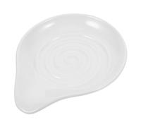 ARTIBETTER Ceramic Spoon Rest for Stove Top Stable Utensil Holder for Ladle Spatula and Cooking Tools Kitchen Organization Accessory for Home and Restaurant Use