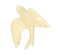 Artibetter Ceramic Wall Hanging Bird Sculpture Beige Decorative Wall Art