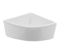 Artibetter Ceramics Hamster Food Feeder and Drinking Bowl for Small Pets, Easy to Clean White Triangular Pet Water and Food Bowl Weight for Hamsters in Cage