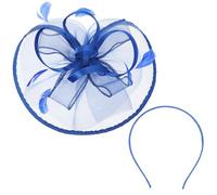Artibetter Chic Elastic Mesh Quill Headband Fine Workmanship Color-fast Floral Hair Accessory for Women Banquets and Engagements