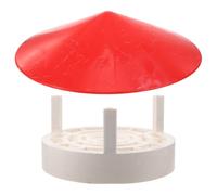 Artibetter Chimney Rain Cap PVC Roof Vent Rainproof Protector 110-160mm Red, Vent Cap Accessory with Strong Clamping for Flue Pipe Bird and Debris Guard