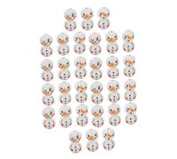 ARTIBETTER Christmas Wooden Snowman Beads Large Spacer Craft Beads for DIY Holiday Decorations Necklace Bracelet Making Smooth Hand-Polished Wood for Festive Ornament Crafts