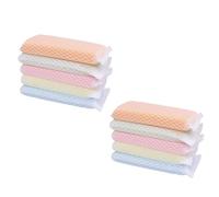 ARTIBETTER Cleaning Pad and Dishwashing Brush 10Pcs Double-Sided Kitchen Sponges for Scrubbing Tiles and Hard Surfaces with Easy Bubble Generation Random Color