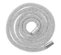 Artibetter Cm White Rhinestone Hoodie String Replacement with Cotton Core, Sturdy Lacing Cord Featuring Rhinestone Embellishments for Crafting and Waist Belt Decoration