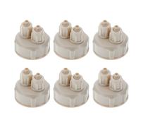 Artibetter Co2 Bottle Caps Easy to Set up 6pcs DIY Plastic Covers Quick Screw Abs Engineering Plastic Sealed for Carbon Dioxide Reactor Aquarium Setup